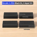 Black Rect.S1 4pcs