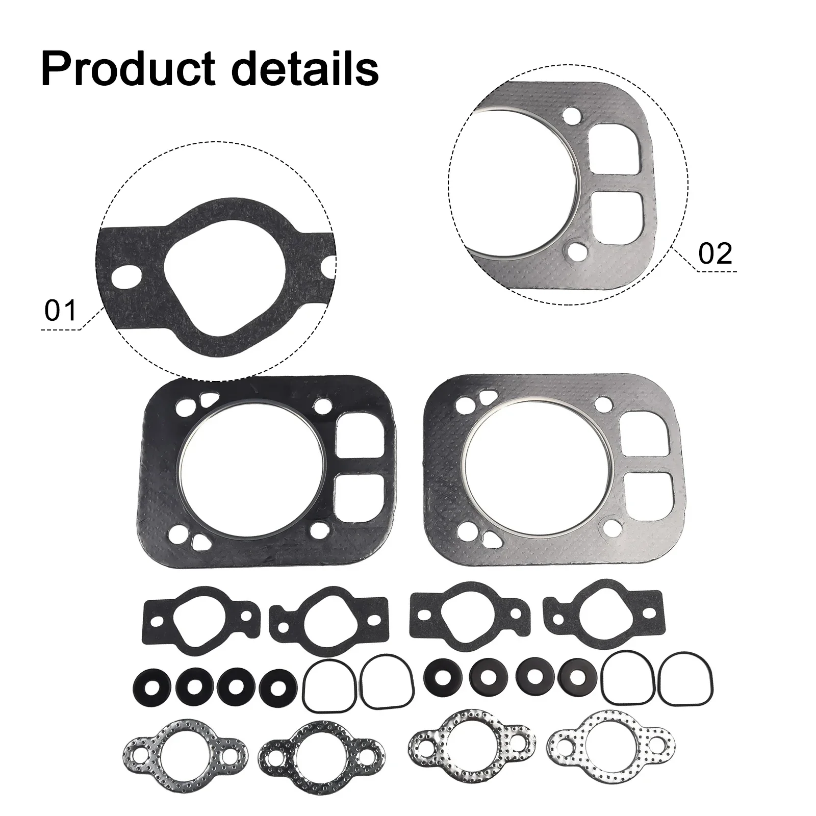 

Gasket Kit Cylinder Head Environmental Cushioning Garden Tools Home Improvement Replacement Part For KT610