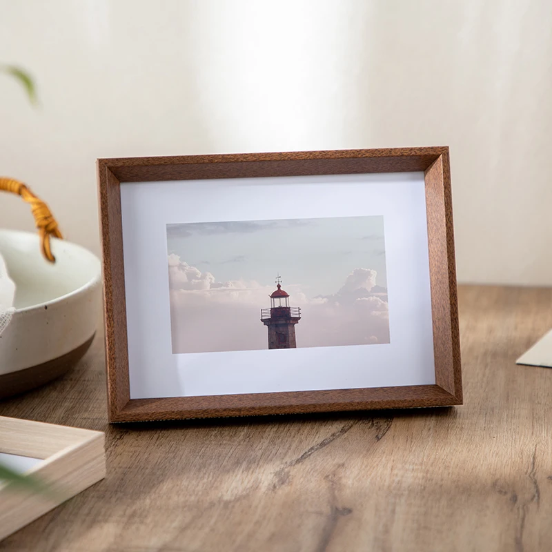 モダンミニマリスト壁掛け額縁写真装飾 横向きと縦向き 5 6 7 8 0インチ A4サイズ デンシティボード