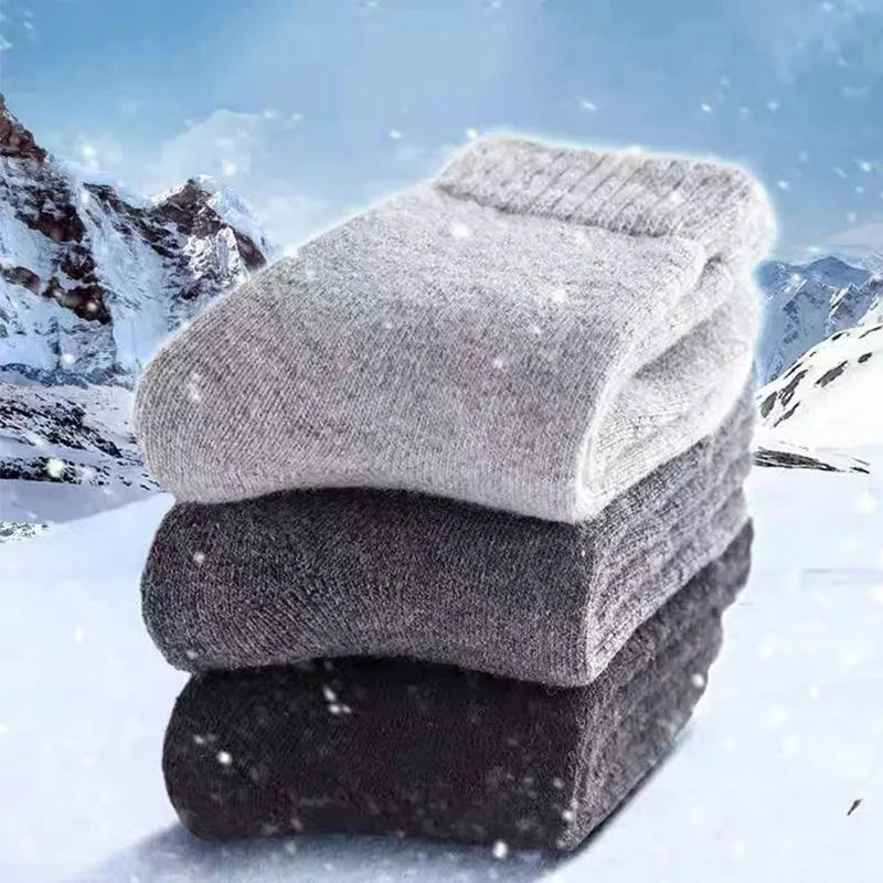 5 Pairs Of Women's High Quality Warm Cashmere Wool Socks 2