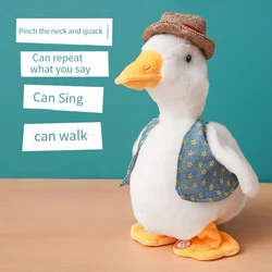 Charming Talking Duck Plush - Interactive Educational Toy (Repeating Duck)