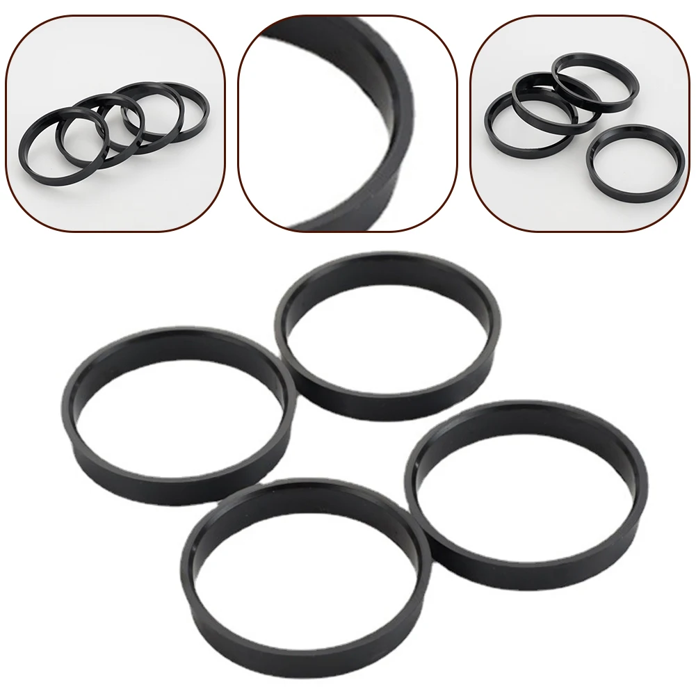 Hub Centric Rings 66 6mm to 57 1mm Improve Driving Performance Reduce Vibrations Compatible with For Skoda For Nissan Set of 4