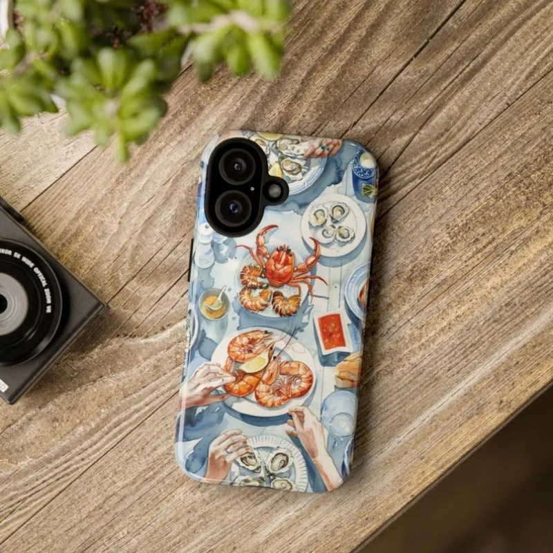 Italian Seafood Feast iPhone Case Italian Seafood Feast iPhone Case
