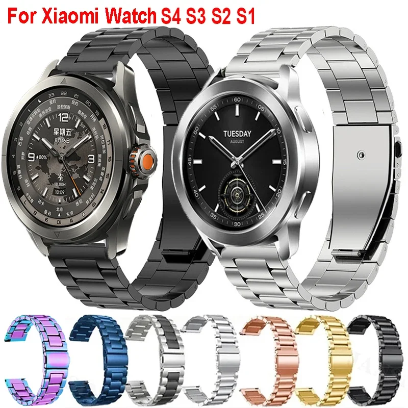 Premium Stainless Steel Watch Strap, 22mm Metal Band, Elegant Replacement Correa