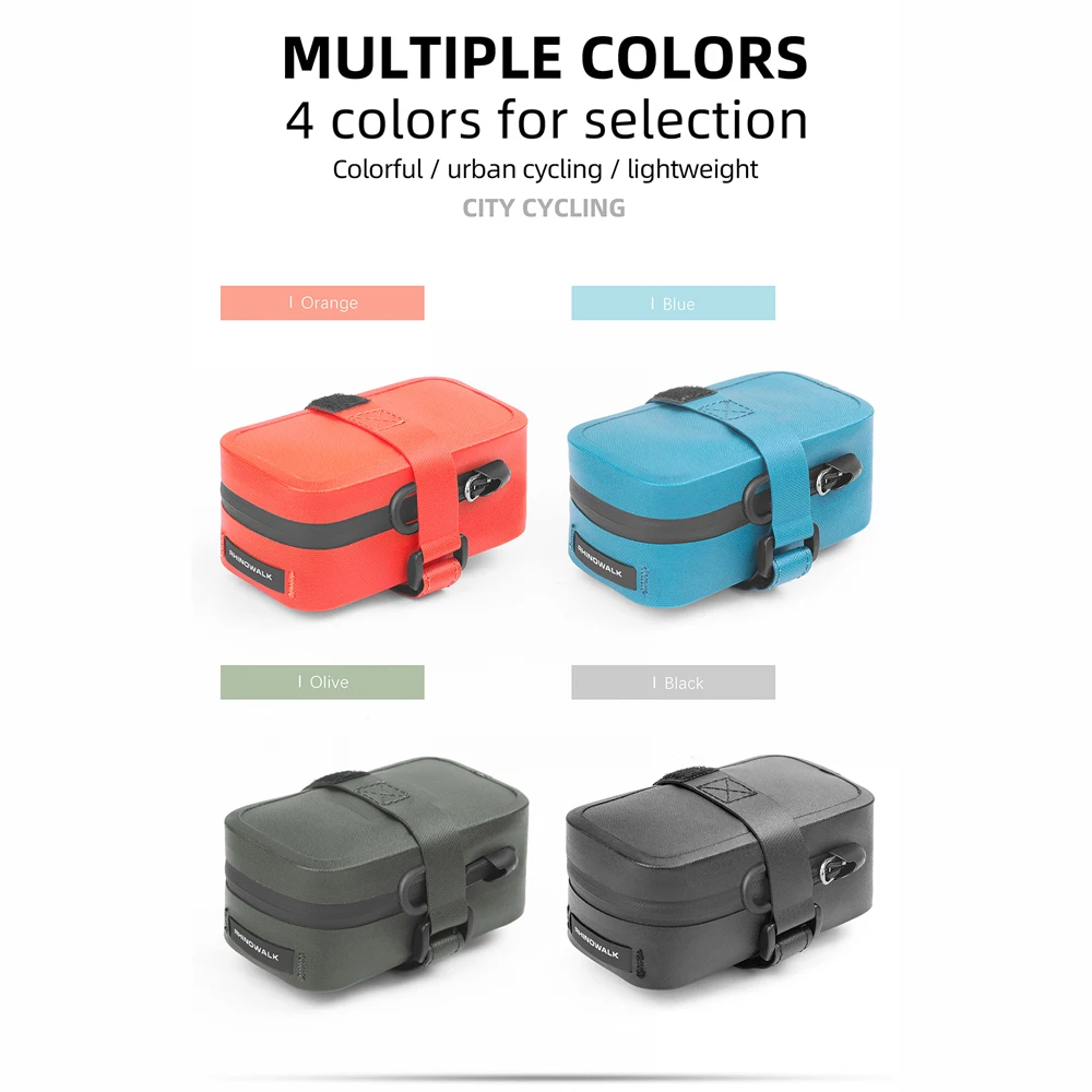 Rhinowalk Bike Saddle Bag Waterproof Bicycle Seat Bag Under Seat Pack Cycling Tool Pouch for Mountain Road Bike