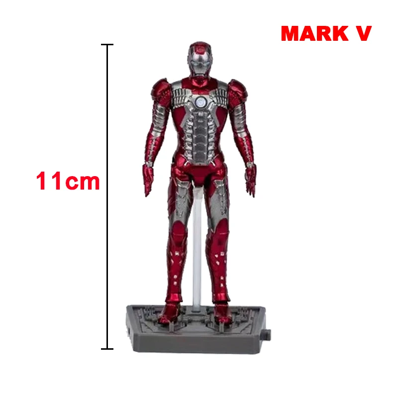 Figura de acción de Disney ZD Toy Iron Man, modelo de Marvel, articulaciones, Serie de juguetes móviles, decoración exquisita, regalos de cumpleaños, 10 CM