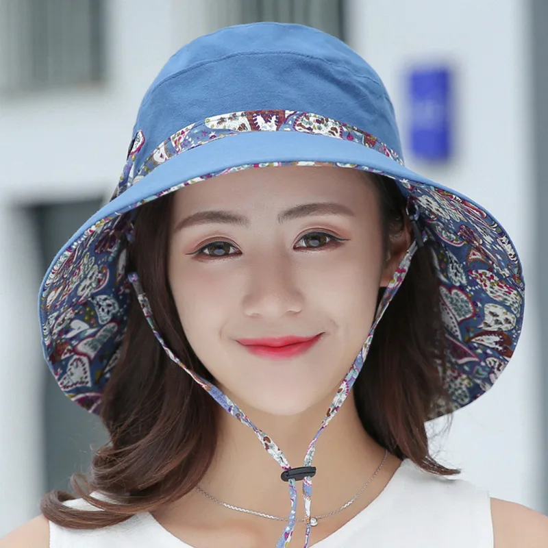 파나마 버킷 모자, 한국 자외선 차단 모자, 비치 모자, 통기성 방풍 모자, 여성 여행 모자, S67| | - AliExpress