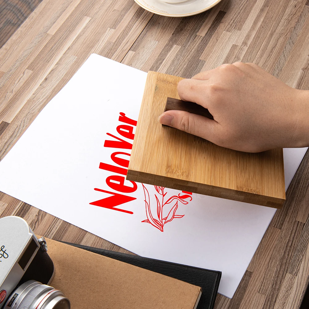 개인화 된 대형 스탬프 나무 스탬프 고무 로고 투명 물개 Customzied 포장 우표 비즈니스 로고 물개