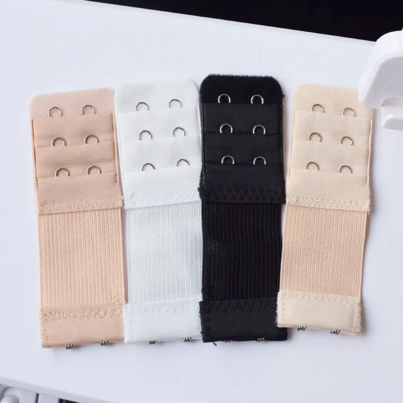 Elastic Bra Extender Clip Clasp Buckle Adjustable Back Belt Fastener Ladies Underwear Accessories Soft Lingerie Extension 1/8pcs