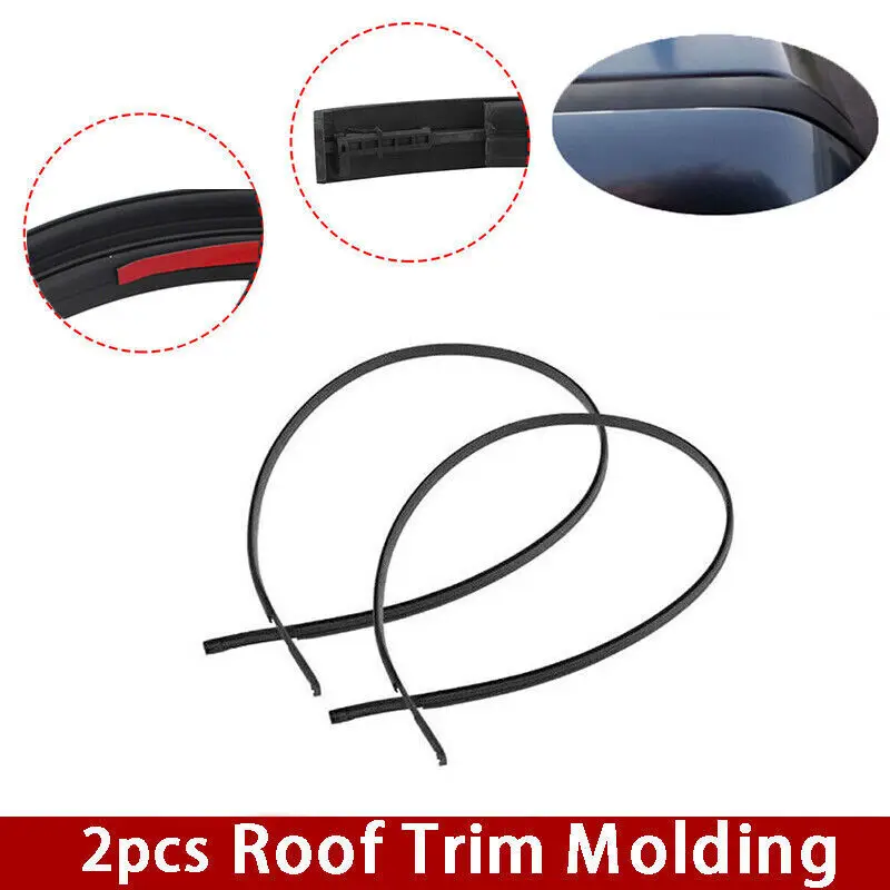 For Toyota Yaris Hatchback 2012-2014 7555152200 7555252180 Pair Left Right Side Car Roof Drip Finish Moulding Seal Strips Trim