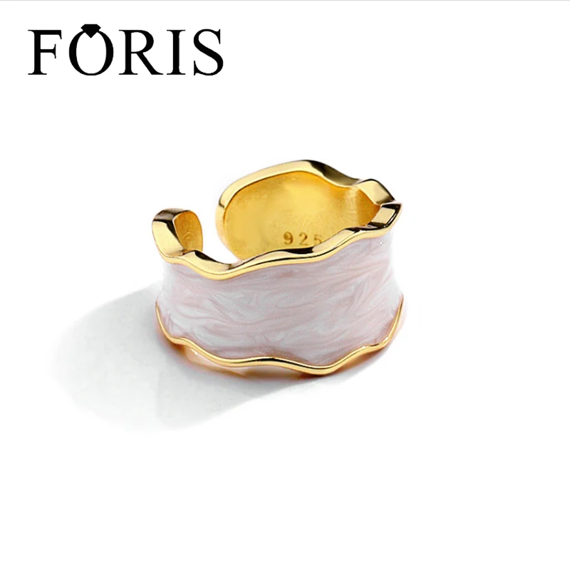 

FORIS, новейший дизайн, уникальное серебряное кольцо S925, Золотое кольцо, модные ювелирные изделия, лучший подарок
