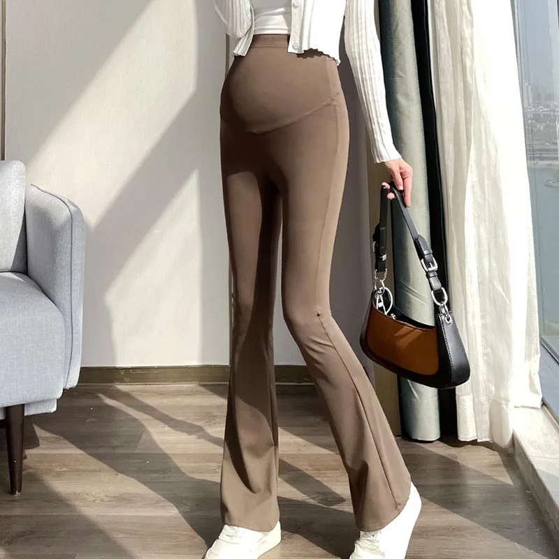 Maternity Pants Women Yoga Pants Maternity Pants Pregnant Women Yoga Flared Pants Summer Thin Wear Casual Thin Shark Spring and Summer