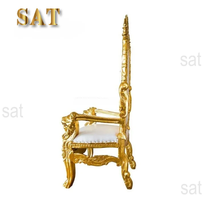 Carved Wedding High Back Event Rental Royal King Throne Chair