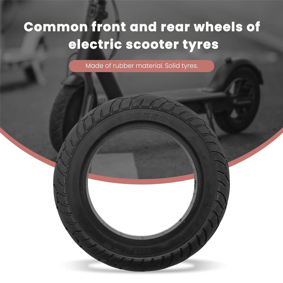 8 Inch Electric Scooter Tire 200X50 Solid Tire Front Rear for Speedway RUIMA Mini 4 PRO