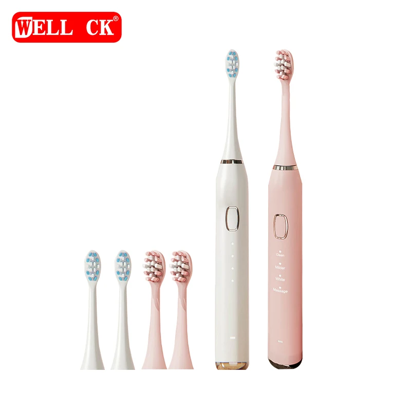 Smart 12-speed Waterproof 180 Days Adult Soft Hair USB Fast Charge Ultrasonic Fully Automatic Electric Toothbrush Brush Head