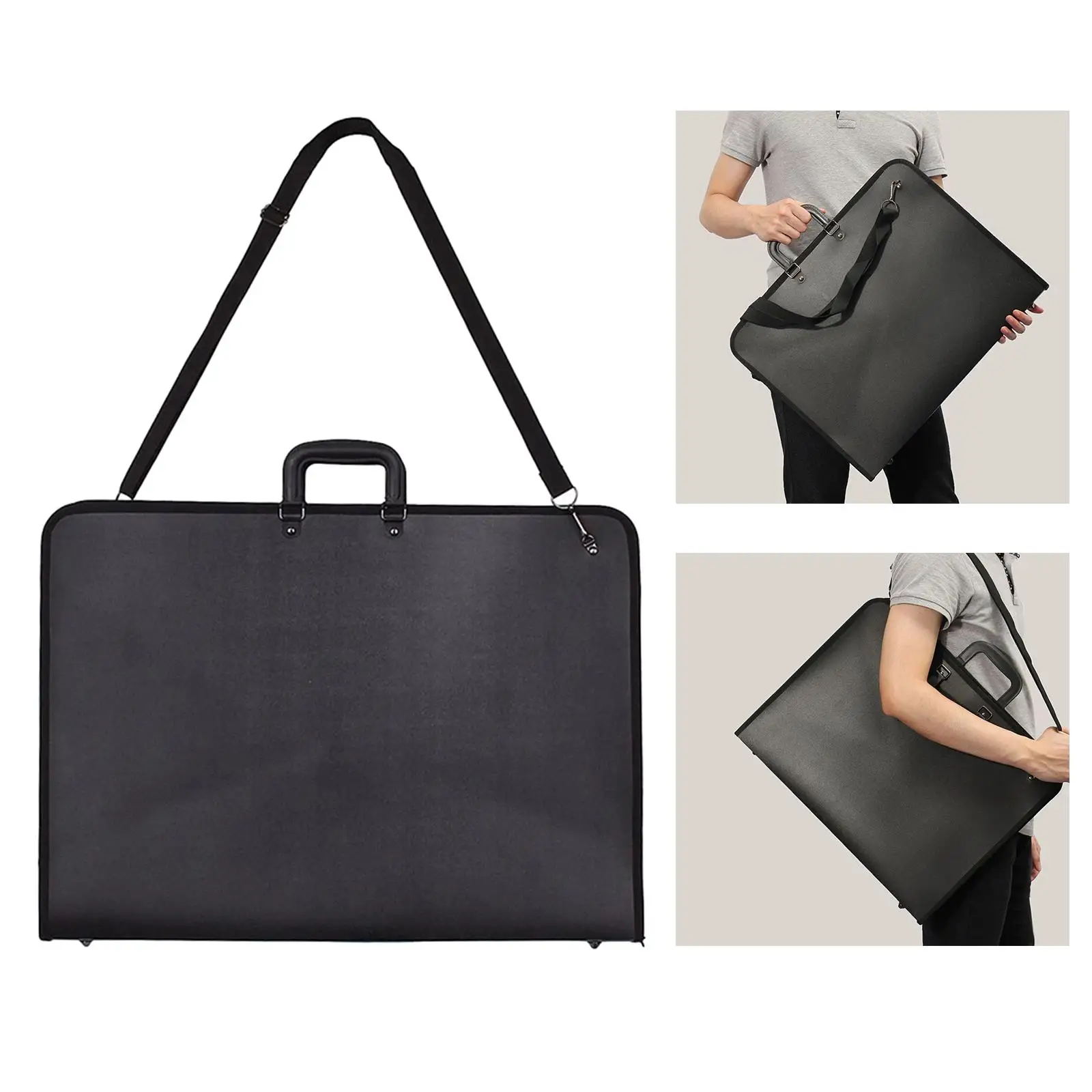 -Resistant Art Artist Portfolio Sketching Supplies Case with Reinforcing Plate & Shoulder Strap (16''x20'')