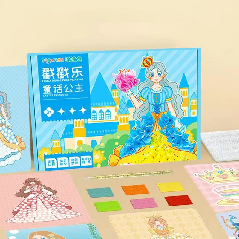 Princess Sticker Books DIY Toddler Painting Set Dress Up Sticker Book For  Boys Girls Over 3 Years Old Preschool Learning Activit - AliExpress