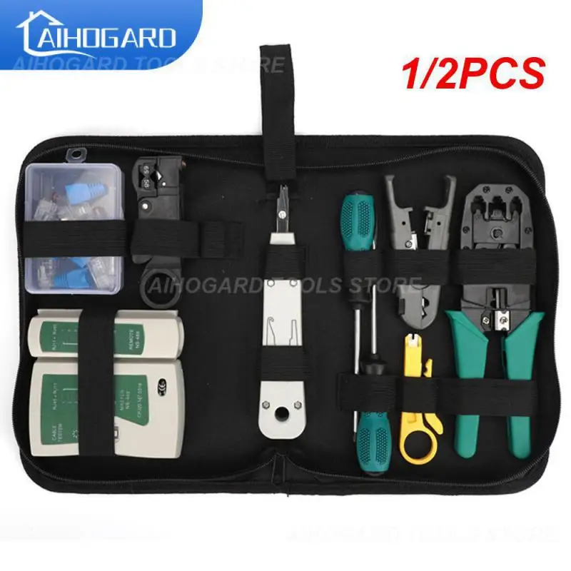 

1/2PCS Network cable clamp pliers stripping Crimping pliers/Professional Network Cable Tester RJ45 RJ11 RJ12 CAT5 UTP LAN Cable