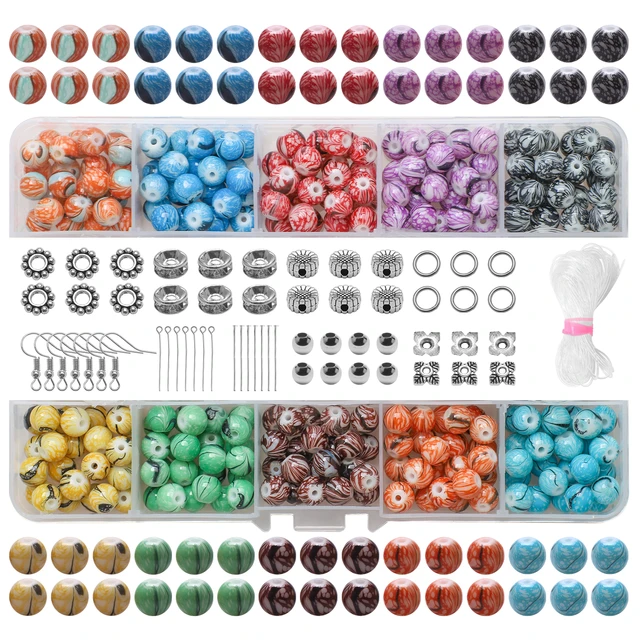 Glass Beads for Jewelry Making Supplier 8MM Natural Stone Crystal Beads Kit  for Bracelets Making DIY Earrings Necklaces Rings - AliExpress