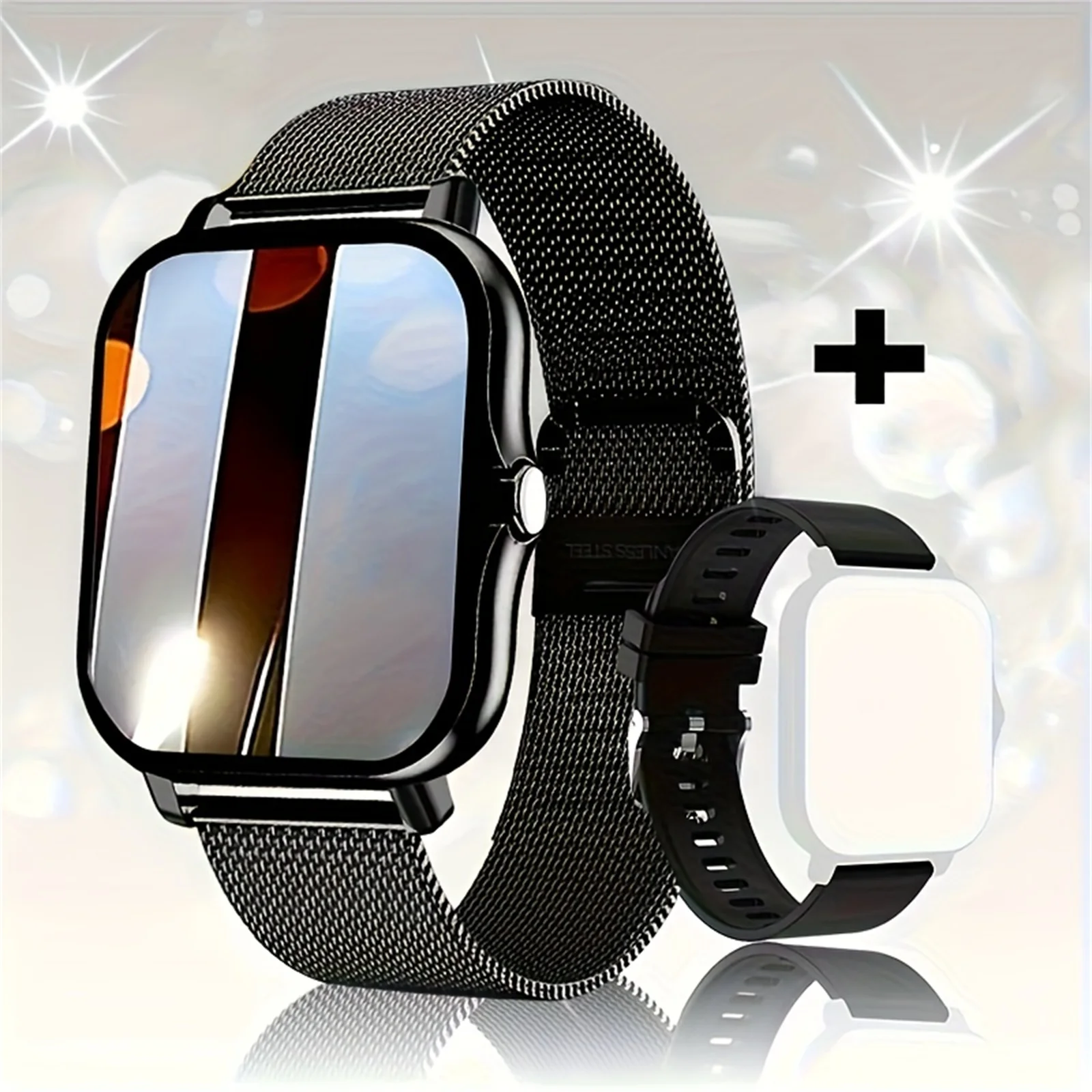 Smart Watch, Wireless Call/Dial, Multiple APP Reminders, Suitable for Men and Women, Sports Watch, Compatible with IPhone/Andrio 1