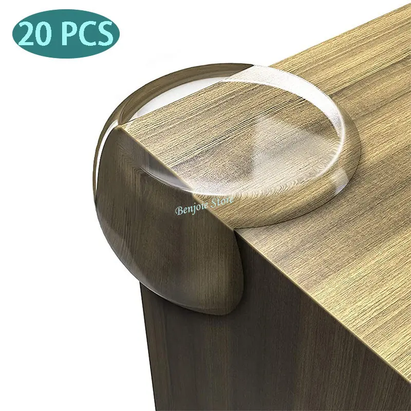 20pcs Kids Clear Corner Protectors For Glass Table & Chair, Furniture  Corner Cover Guards With Soft Silicone Material