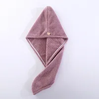 Fast Absorption Hair Drying Turban Hat Pineapple Coral Fleece Long Hair Drying Hat Towel 25x65cm 5