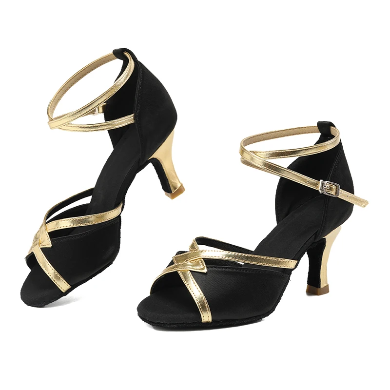 Ballroom Latin Dance Shoes Girl Women Lady&rsquo;s Professional Salsa Tango Party Dancing Shoes High Quality Heels About 5.5/7.5cm dance shoes
