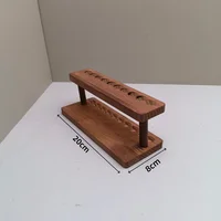 1PC Walnut Wood Multifunction Desk Organizer - Pen Holder, Phone Stand & Storage Solution for Office and School 5