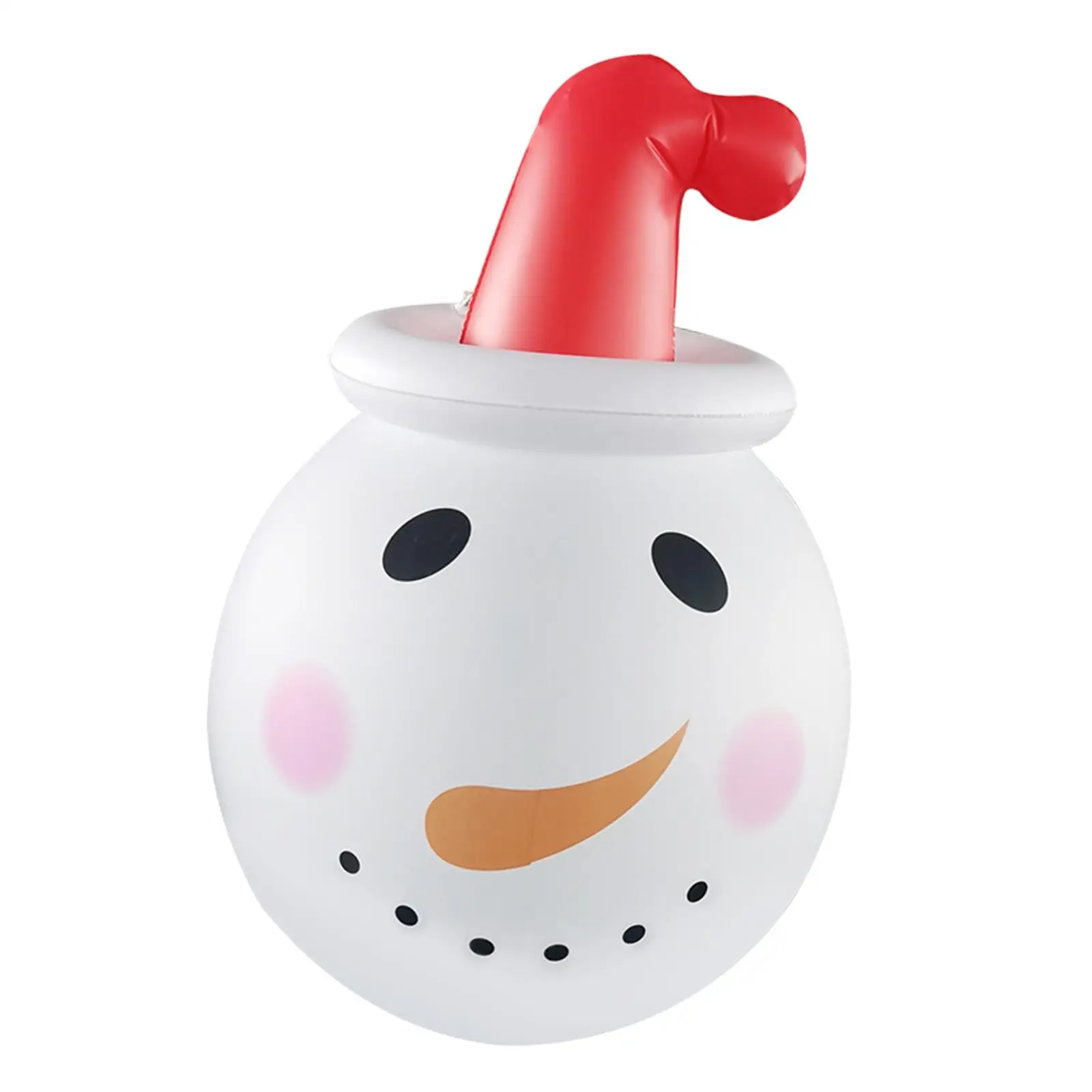 Christmas Inflatable Snowman Ornament Decorative Artwork with Light for Xmas