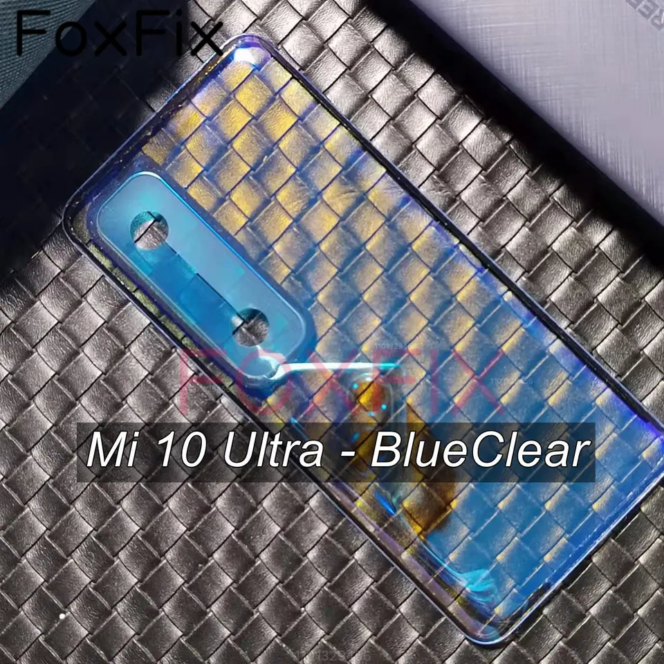 Vitre arrière Xiaomi Mi 10 Lite 5G Orange + Adhesif