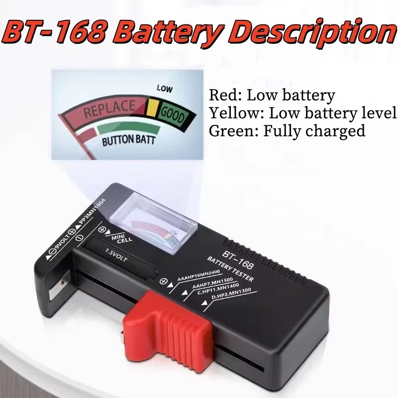 AA AAA Battery Capacity Indicator 18650 Lithium Battery Level Tester Voltage Meter Volt Monitor Detector Storage Box Holder Case battery tester lithium battery tester battery case holder