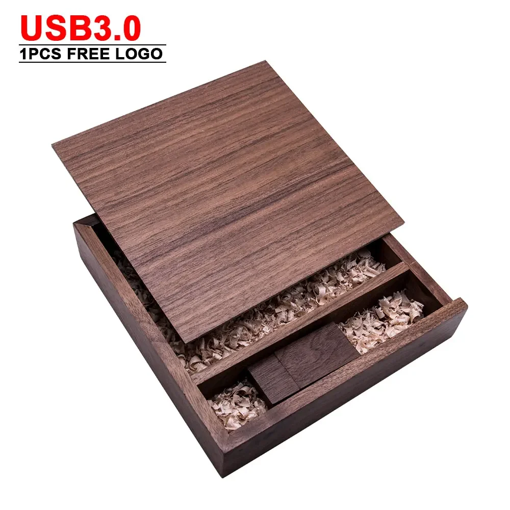 새로운 창의력 나무 사진 앨범 상자 USB 3.0 플래시 Pendrive 새겨진 로고 웨딩 메모리 사진 스튜디오 무료 사용자 정의 로고