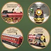 Christmas Vintage Classical Remote Control Small Train Tracks Electric Steam Track Train Model Lights Children'S Holiday Gifts 4