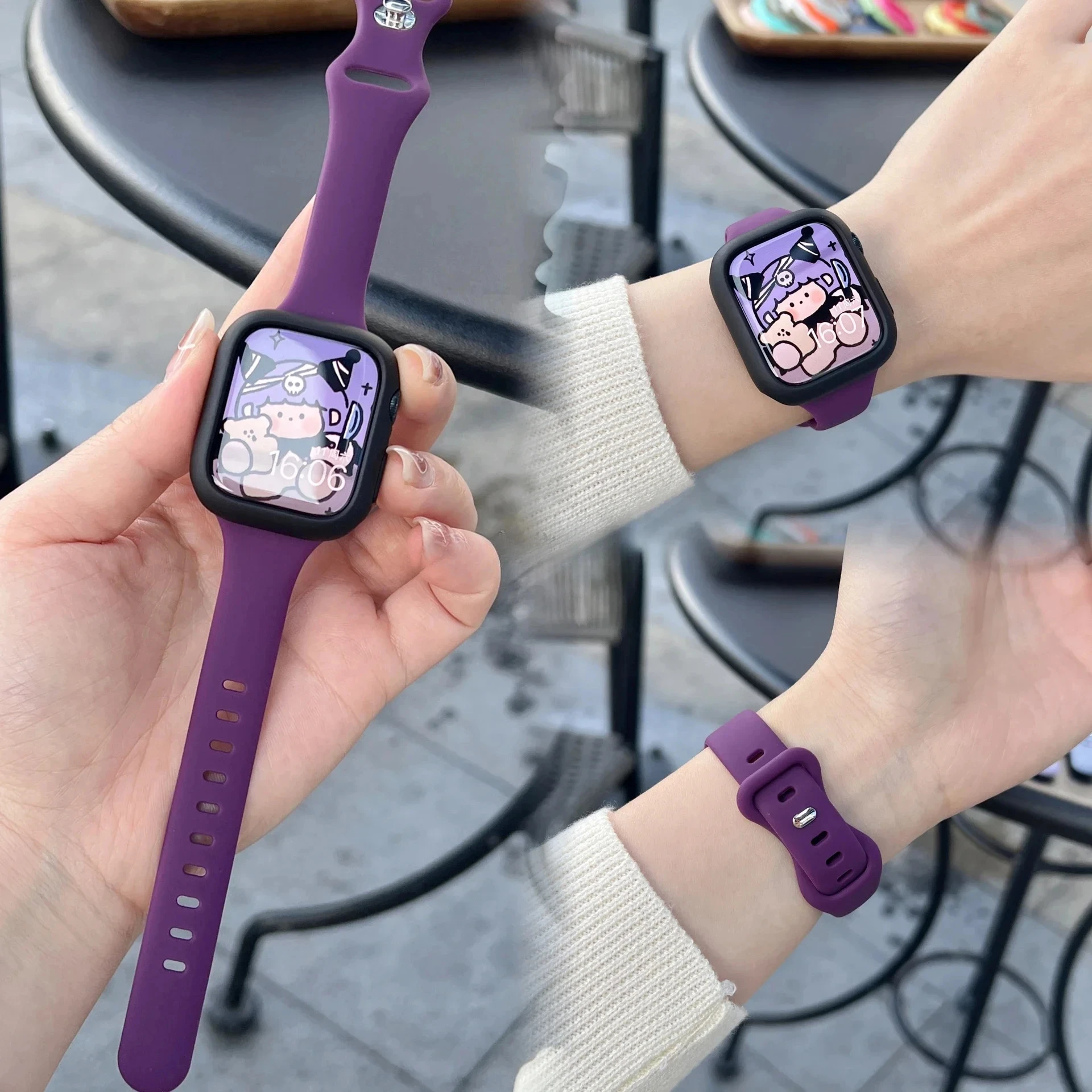 Soft Silicone Sports Strap with Protective Case