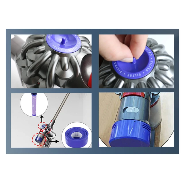 Для Dyson DC V6 V7 V8 V10 V11 V15 V12 Аксессуары для тонкого пылесоса Головка роликовой щетки Моющийся HEPA-фильтр Запасные части 5