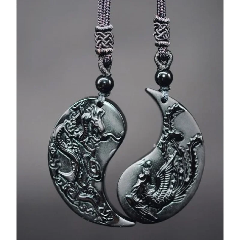 

Подвеска в форме сердца, дракона и феникса