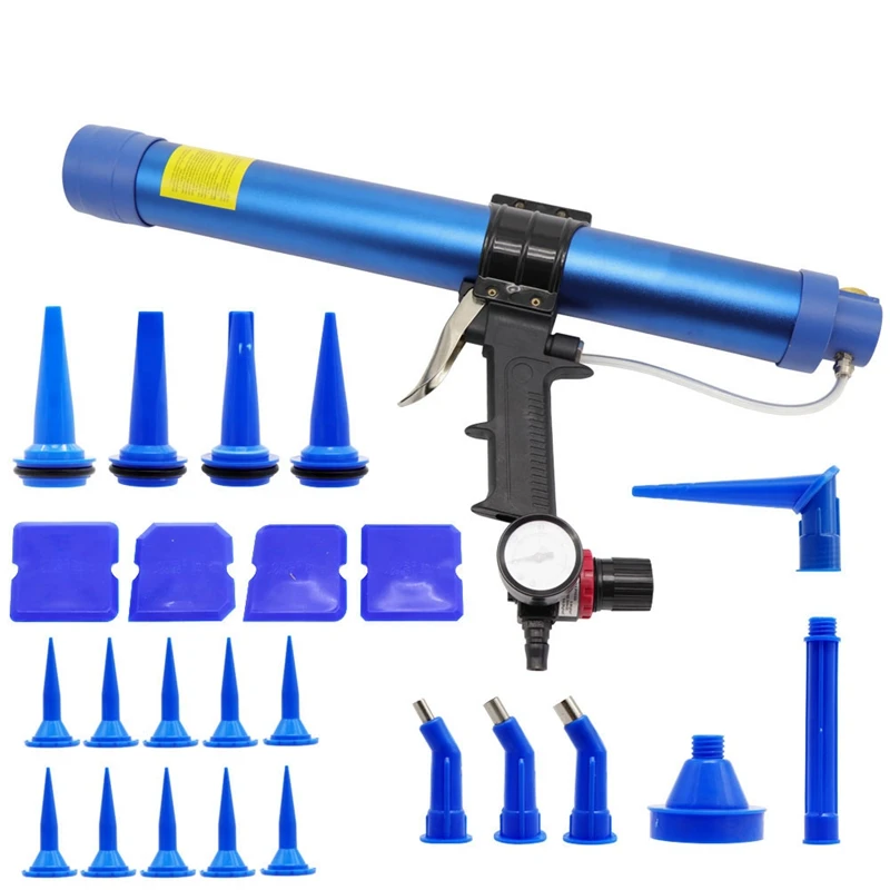 

Pneumatic Sealant Tool Air Tool Valve Silicone Caulking Tool Caulk Nozzle Glass Rubber Grout Construction Tools