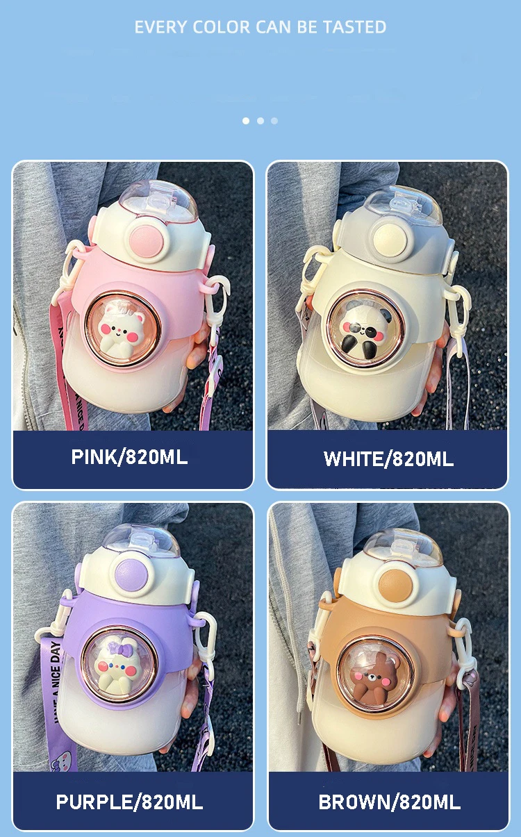 Water Bottle Children's Space Capsule Plastic Large 11 820ml Children's Water Bottle Space Capsule Plastic Large