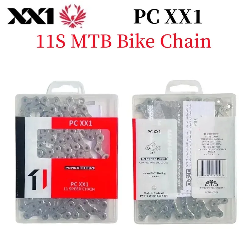 PC XX1 1X11S 11Speed Bike Chain 11S 11V Hollow Mountain Bicycle Chain XX1 Original Sram Bicycle Chain MTB Bike Parts