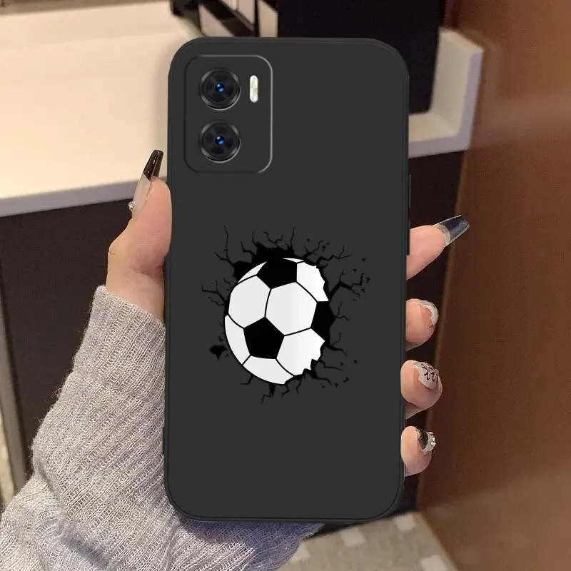 Creative Football Design Liquid Phone Case Cover