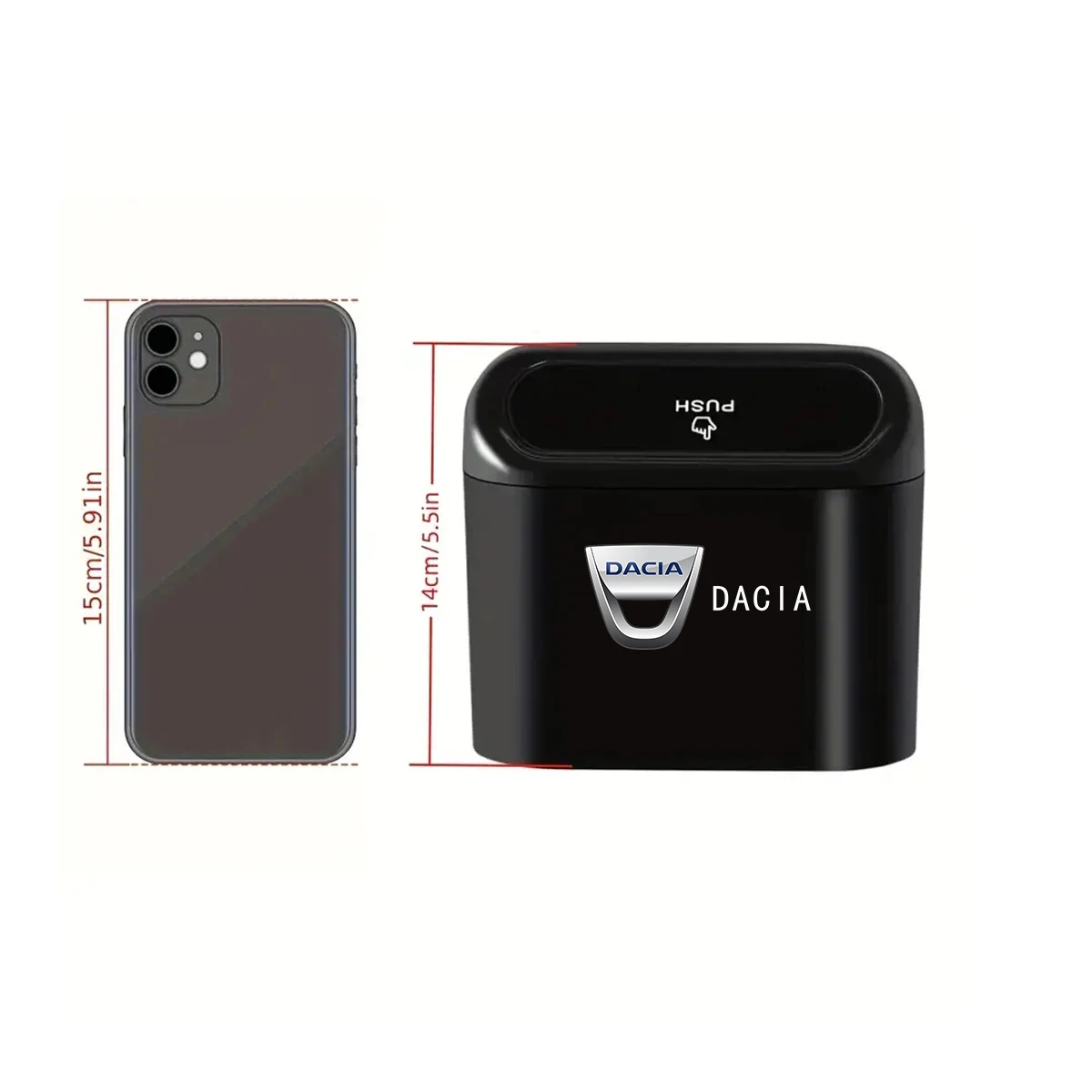 Portable Car Storage Box Car Trash Can Garbage Box Trash Bin For Dacia Duster Logan MCV Sandero Stepway Dokker Lodgy Accessories