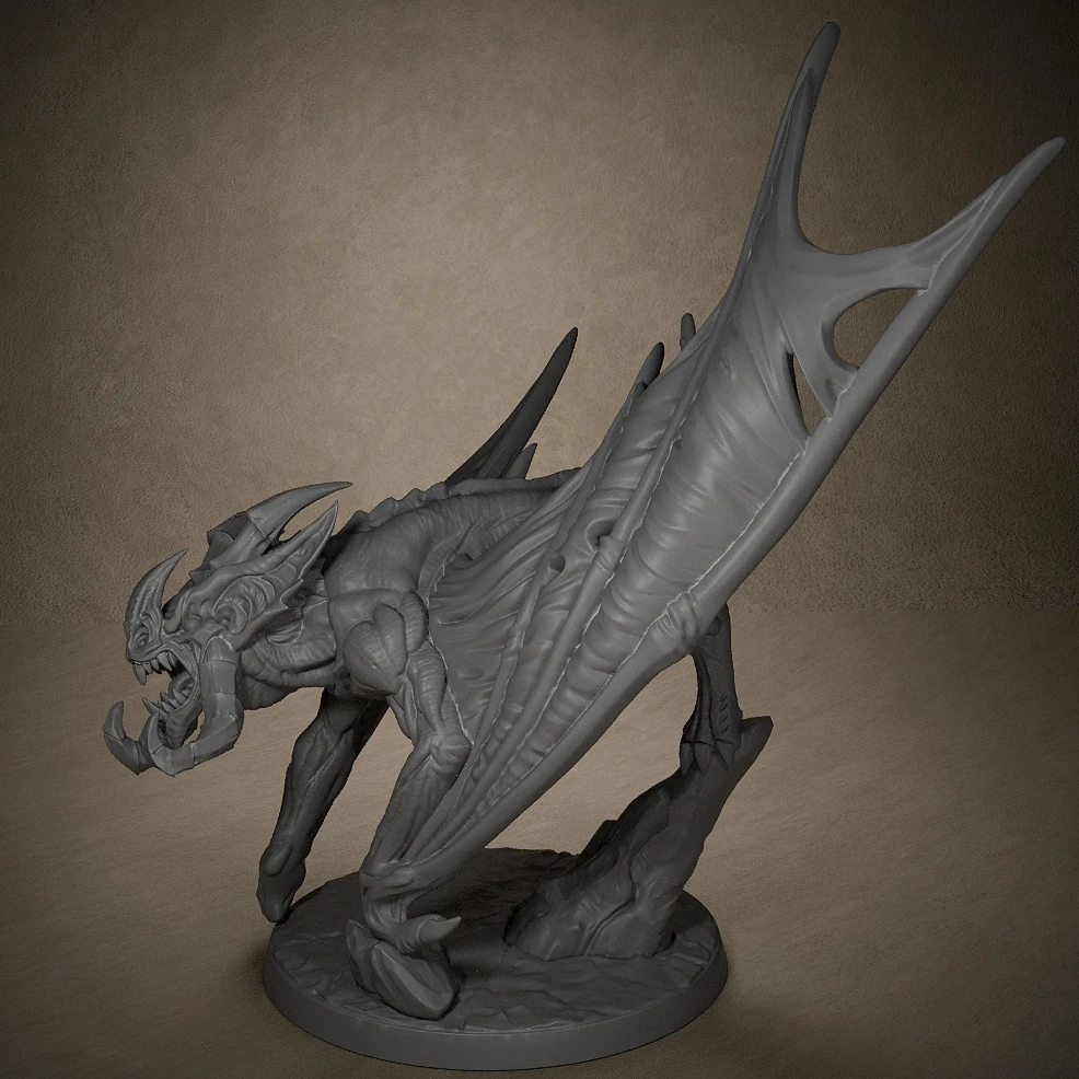 Bloodhunter Dire Bat Miniatures Unpainted Miniatures for Tabletop and Role Playing Games Room Decoration 6