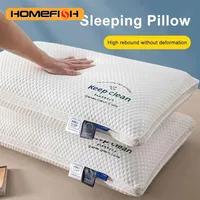 Oreiller cervical 3D à haute élasticité et non compressible, protection douce pour le cou, oreiller individuel pour dormir, literie pour hôtel et maison 1