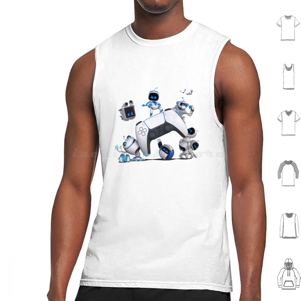 Astrobot Canotte Stampa Cotone Astros Sala Giochi Astro Giochi Giochi Ps5 Platformer Astro Bot Astrobot Kids Kid