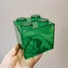 Piggy Bank Coin Bank Transparent Visible Kids Building Block Design Money Saving Box Jar Coins Storage Box For USD EURO Money 3
