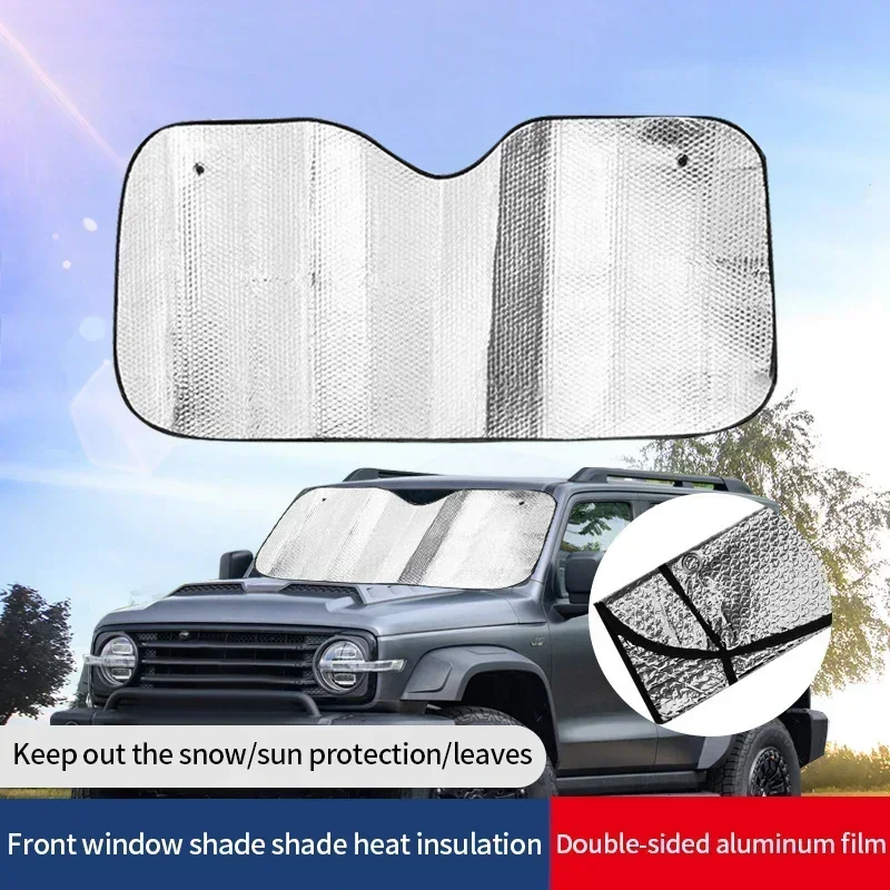 Silver Foldable Car Sun Visor Windshield Shade