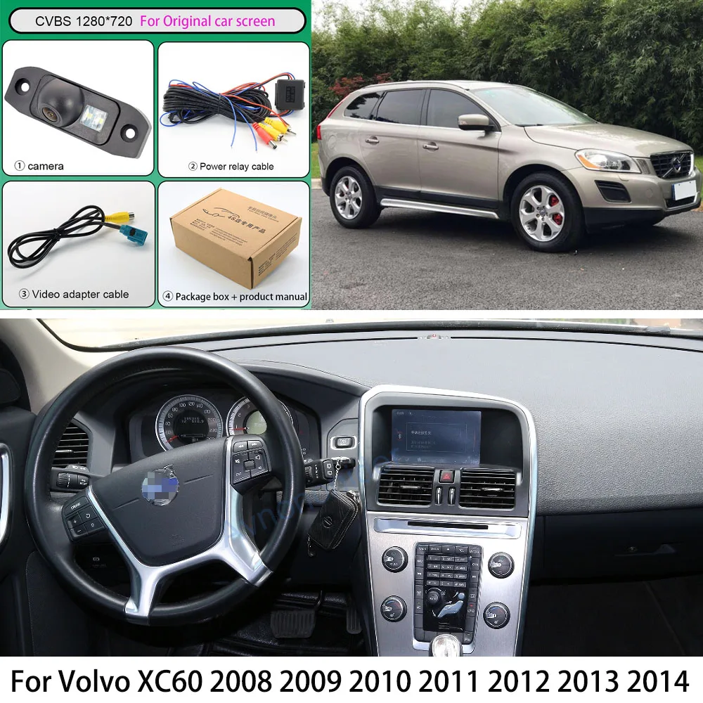 Caméra De Recul Pour Volvo XC60 (2007-2020) Et Autres Modèles - Vision Nocturne, étanche IP68, Angle 170°