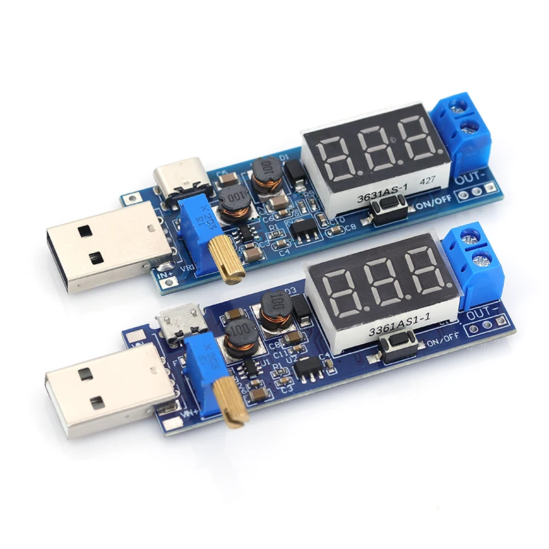 Versatile USB Boost Power Supply Module - Adjustable Output 1.2V to 24V