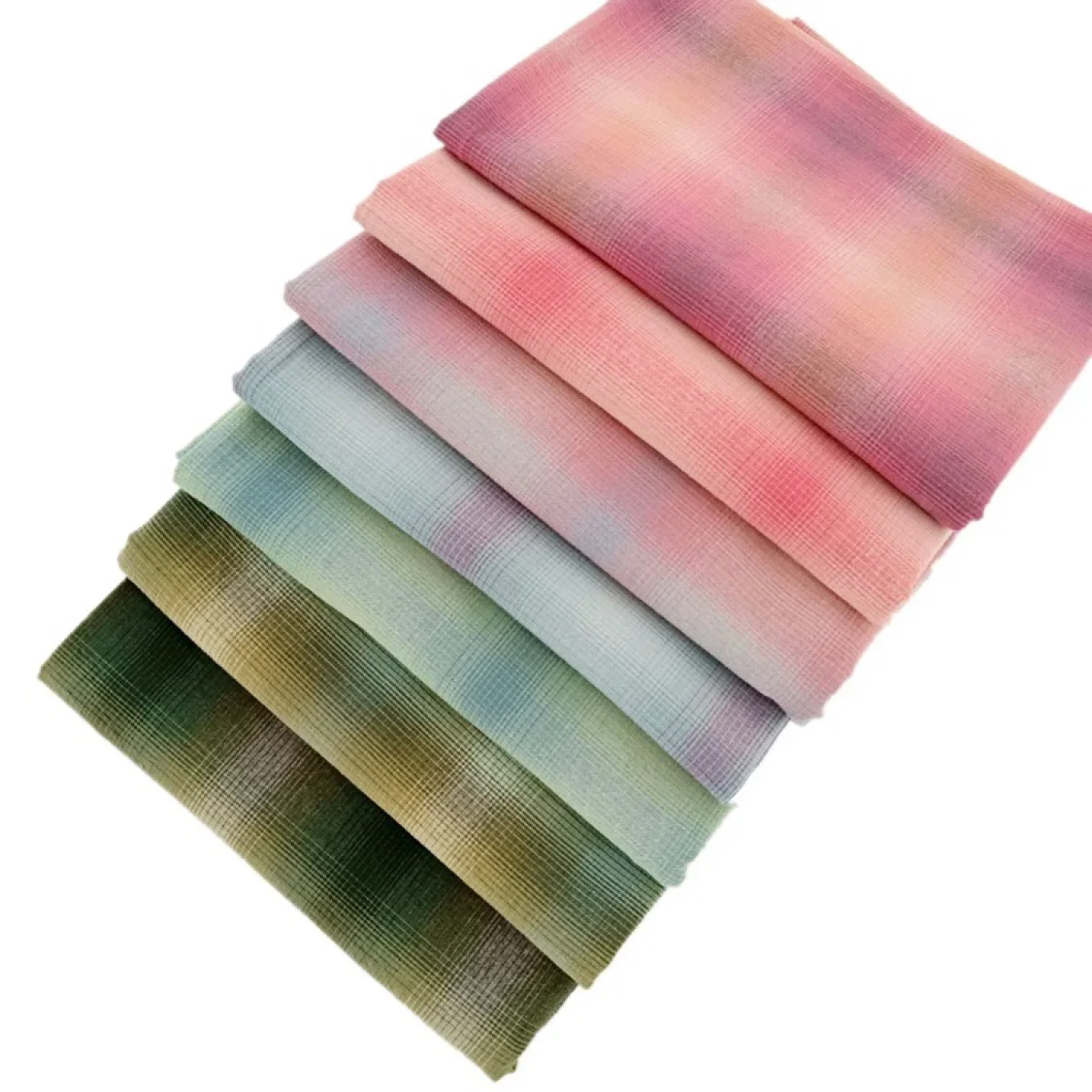 50*140cm buntes japanisches Garn gefärbt gewaschener Baumwoll stoff handgemachte DIY Puppen tasche Quilten Baumwolle Patchwork Kissen beutel Stoff