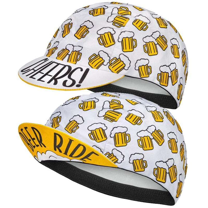 New Classical Beer Sport Cycling Caps Multi Colors Men And Women Breathable Quick-Drying Bicycle Hat 4
